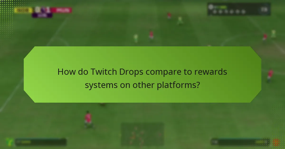 How do Twitch Drops compare to rewards systems on other platforms?