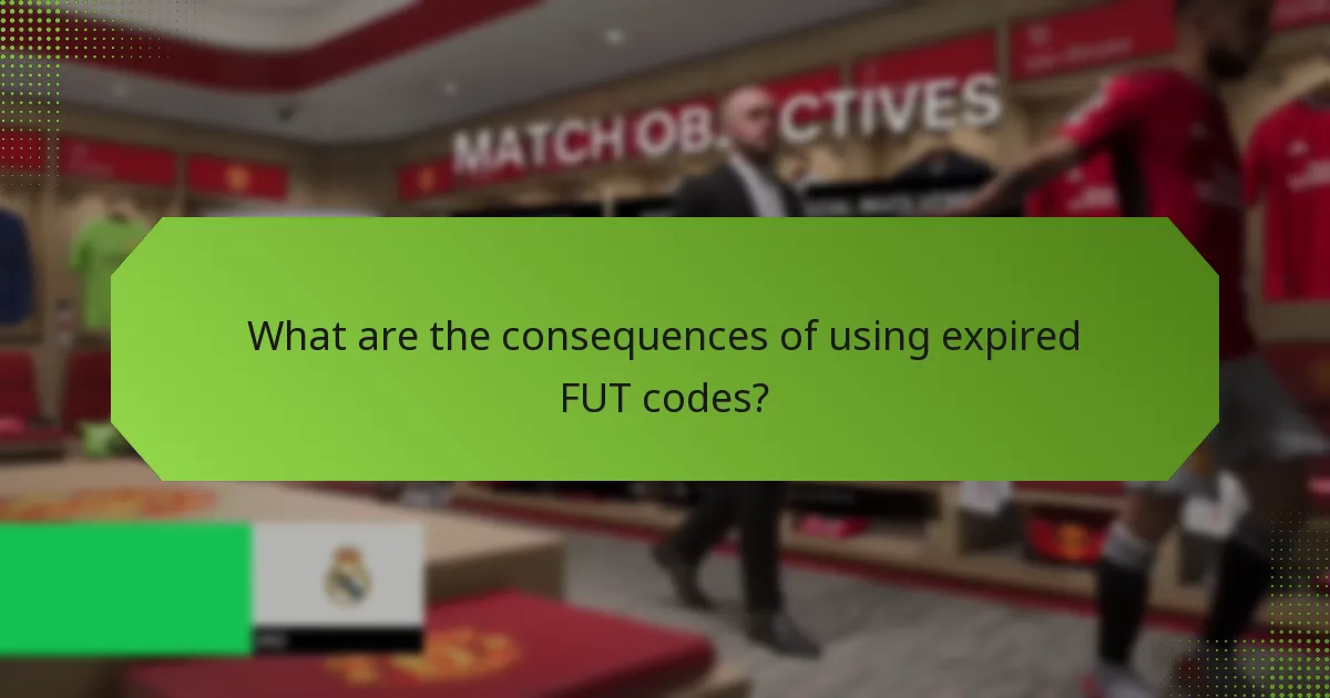 What are the consequences of using expired FUT codes?