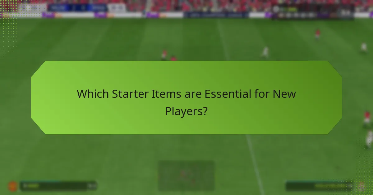 Which Starter Items are Essential for New Players?